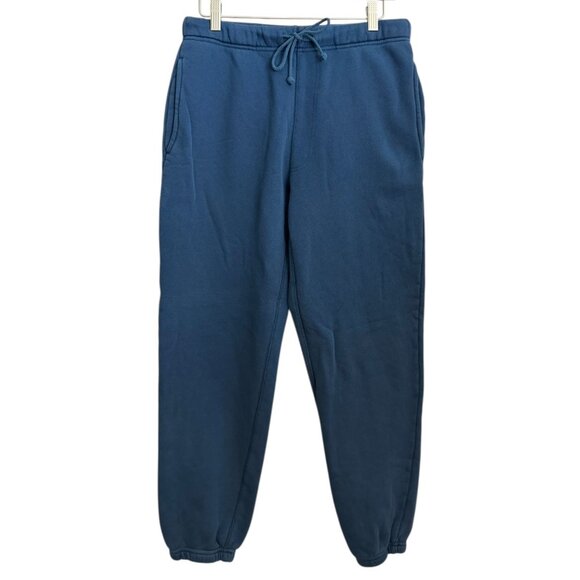 Elwood Mens Organic Cotton Core Sweatpants Vintage Midnight Blue M Drawstring - Picture 1 of 5